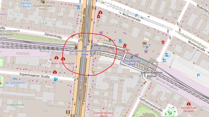 openstreetmap S-Bf. Schönhauser Allee